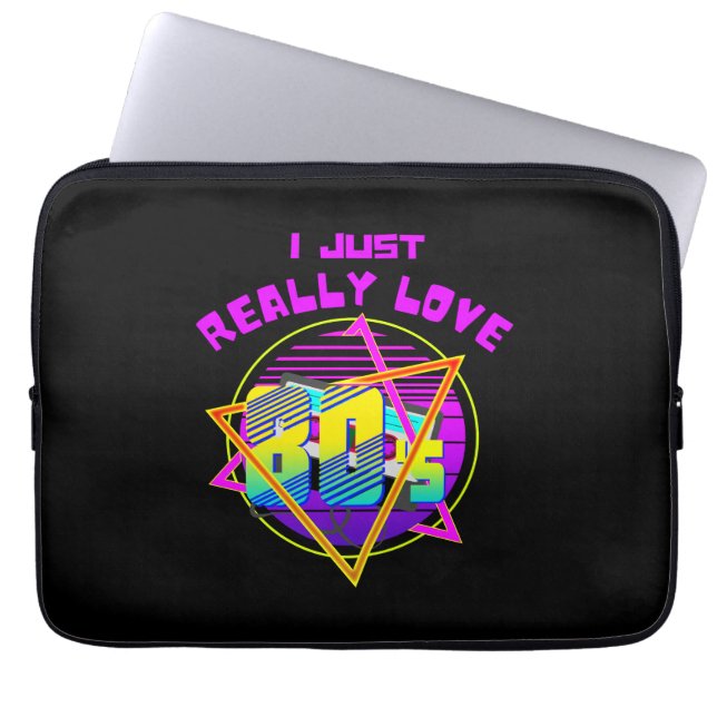 IK HOU GEWOON VAN DE JAREN 80 LAPTOP SLEEVE (Voorkant)