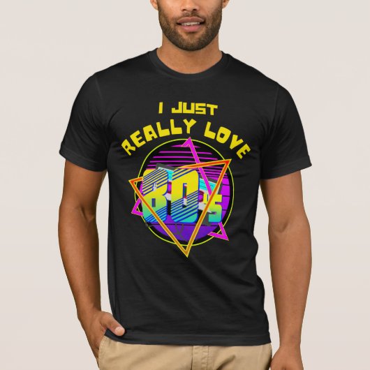 ik HOU GEWOON VAN DE JAREN 80 T-shirt (Voorkant)