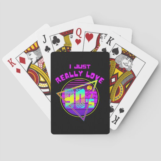 IK HOU GEWOON VAN DE JAREN 90 POKERKAARTEN (Achterkant)