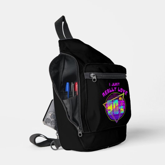 IK HOU GEWOON VAN DE JAREN 90 SLING BAG (Open)