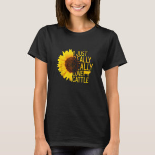 Ik hou gewoon van de Koe van Mannen van Rundvee Bu T-shirt