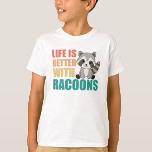 Ik hou gewoon van de racoons Cute Raccoon T-shirt