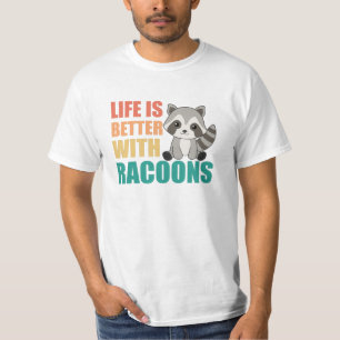 Ik hou gewoon van de racoons Cute Raccoon T-shirt