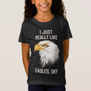 Ik hou gewoon van Eagle OK Grappig Eagle Lover Gif T-shirt