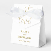 Ik hou gewoon van elegante moderne chique gouden b bedankdoosjes (Voorkant Zijde)