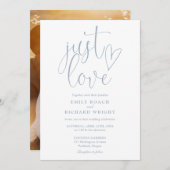 Ik hou gewoon van elegante script foto stoffige bl kaart (Voorkant / Achterkant)