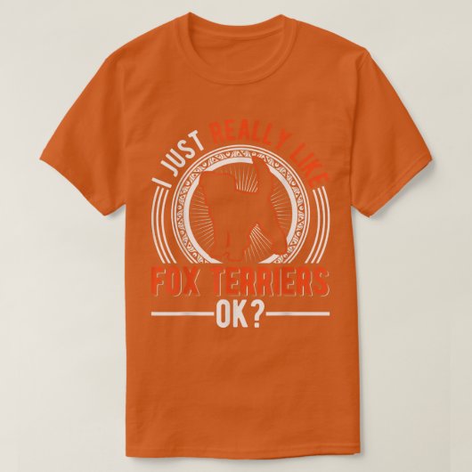 Ik hou gewoon van Fox Terriers T-shirt (Design voorkant)