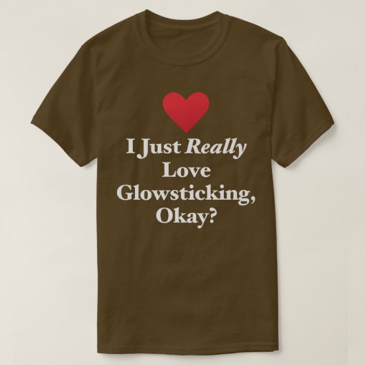 Ik hou gewoon van geelkleefstof. Oké Fun Festival T-shirt (Design voorkant)