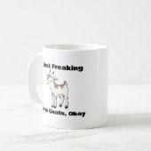 Ik hou gewoon van geiten, oké geitenkoffie Mok (Voorkant links)