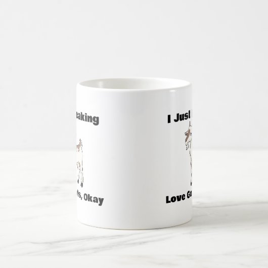 Ik hou gewoon van geiten, oké geitenkoffie Mok (Center)