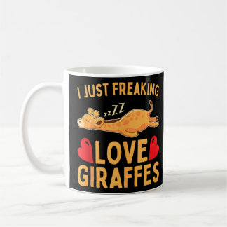 Ik hou gewoon van Giraffes OK Giraffe T-shirt Koffiemok