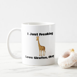 Ik hou gewoon van Giraffes, oké, koffie Mok
