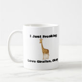 Ik hou gewoon van Giraffes, oké, koffie Mok (Links)