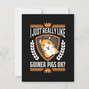Ik hou gewoon van Guinee Pig Bedankkaart