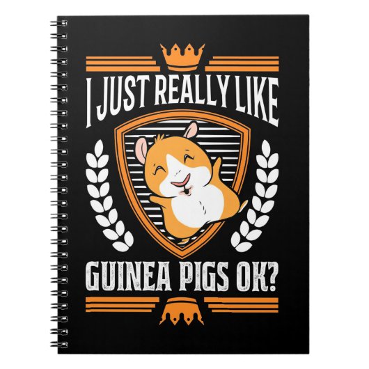 Ik hou gewoon van Guinee Pig Notitieboek (Voorkant)