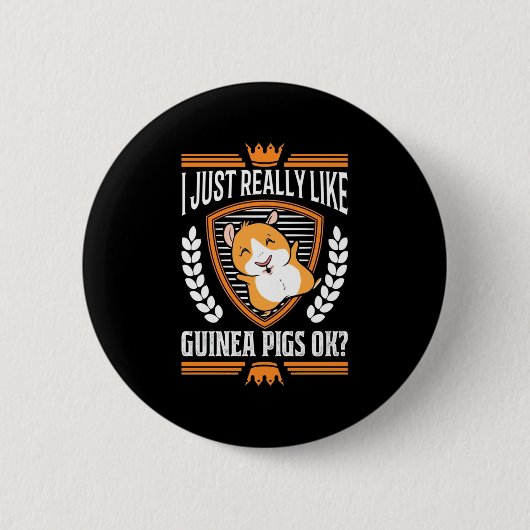 Ik hou gewoon van Guinee Pig Ronde Button 5,7 Cm (Voorkant)