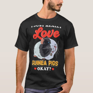 Ik hou gewoon van Guinee-varkens T-shirt