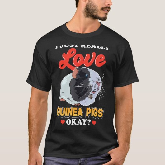 Ik hou gewoon van Guinee-varkens T-shirt (Voorkant)