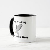 Ik hou gewoon van haviken, oké, Hawks Coffee Mok (Voorkant links)
