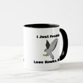 Ik hou gewoon van haviken, oké, Hawks Coffee Mok (Voorkant rechts)