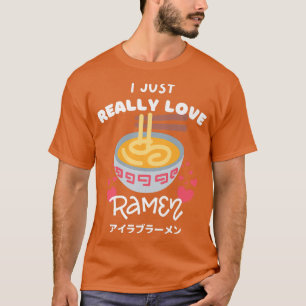 Ik hou gewoon van Japanse riemdansjes met hart T-shirt