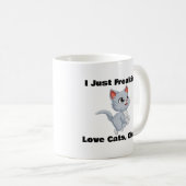 Ik hou gewoon van katten, oké, kat koffie Mok (Voorkant rechts)