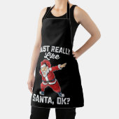 Ik hou gewoon van Kerstman OK Familie Kerstmis Schort (Insitu)