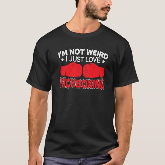 Ik hou gewoon van Kickboxing Kickboxer Combat Figh T-shirt (Voorkant)