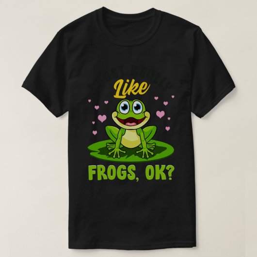 Ik hou gewoon van kikkers t-shirt (Design voorkant)