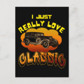 ik hou gewoon van klassieker briefkaart (Voorkant)