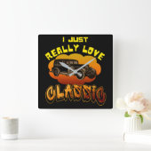 ik hou gewoon van klassieker vierkante klok (Huis)