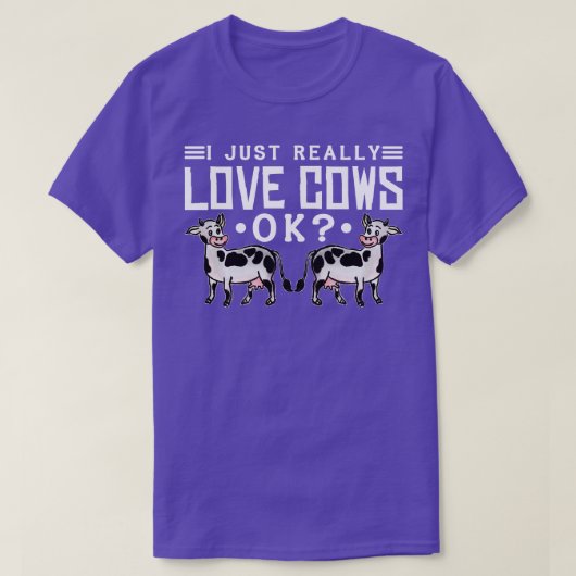 Ik hou gewoon van Koeien T-shirt (Design voorkant)