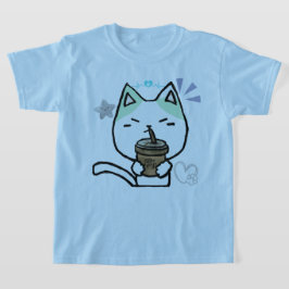Ik hou gewoon van koffie OK Schattige Cat T-shirt