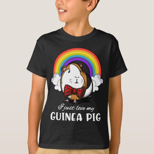 Ik hou gewoon van mijn cavia-caute-cavy-pet t-shirt (Voorkant)