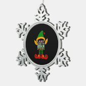 Ik hou gewoon van mountainbike mountainbiken favor tin sneeuwvlok ornament (Rechts)