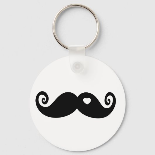 Ik hou gewoon van Mustache Sleutelhanger (Voorkant)