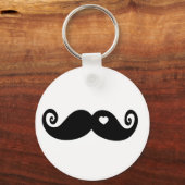 Ik hou gewoon van Mustache Sleutelhanger (Voorkant)