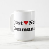 Ik hou gewoon van non-verbale communicatie! koffiemok (Voorkant links)