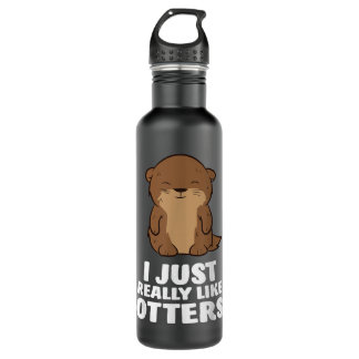 Ik hou gewoon van Otters die Otter Copy Waterfles