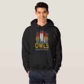 Ik hou gewoon van Owl Funny Owl Retro Hoodie (Voorkant volledig)