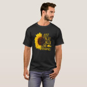 Ik hou gewoon van Piranhas Women Mannen Fish Sunfl T-shirt (Voorkant volledig)