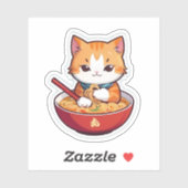 Ik hou gewoon van Ramen Cat Sticker (Vel)