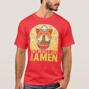 Ik hou gewoon van Ramen Funny Japan  Ramen T-shirt