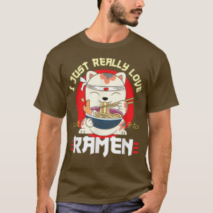Ik hou gewoon van Ramen Ramen Fan T-shirt