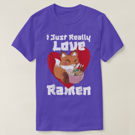 Ik hou gewoon van Ramen T-shirt (Design voorkant)