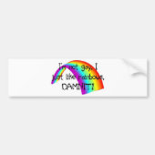 Ik hou gewoon van regenbogen. bumpersticker (Voorkant)