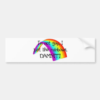 Ik hou gewoon van regenbogen. bumpersticker