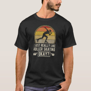 Ik hou gewoon van Roller Skateboarden. T-shirt