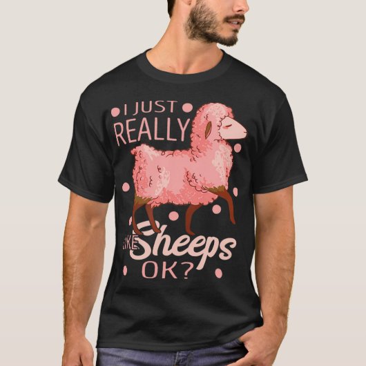 Ik hou gewoon van schapenfokkers die Boerderijen l T-shirt (Voorkant)