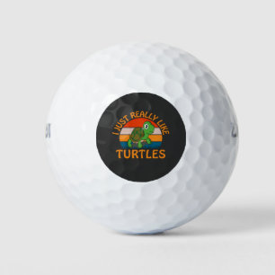 Ik hou gewoon van schildpadden golfballen